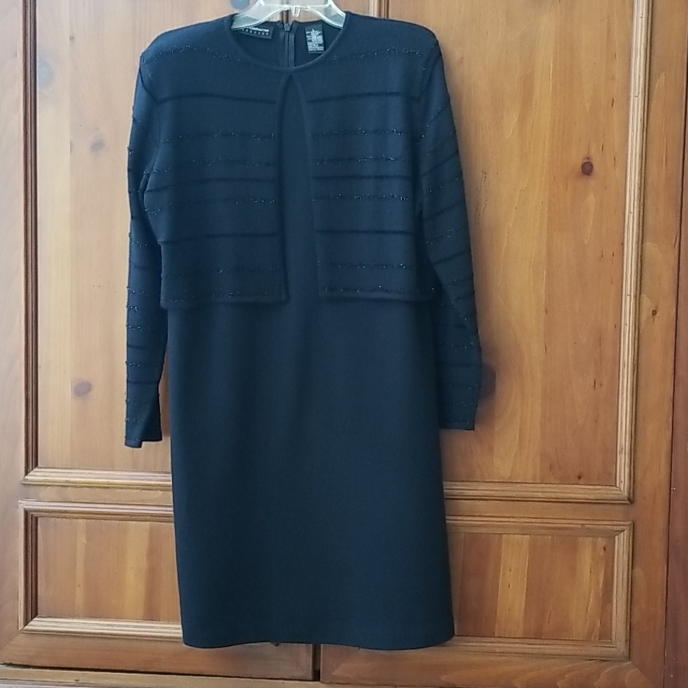 Liz Claiborne black, mid length dress.